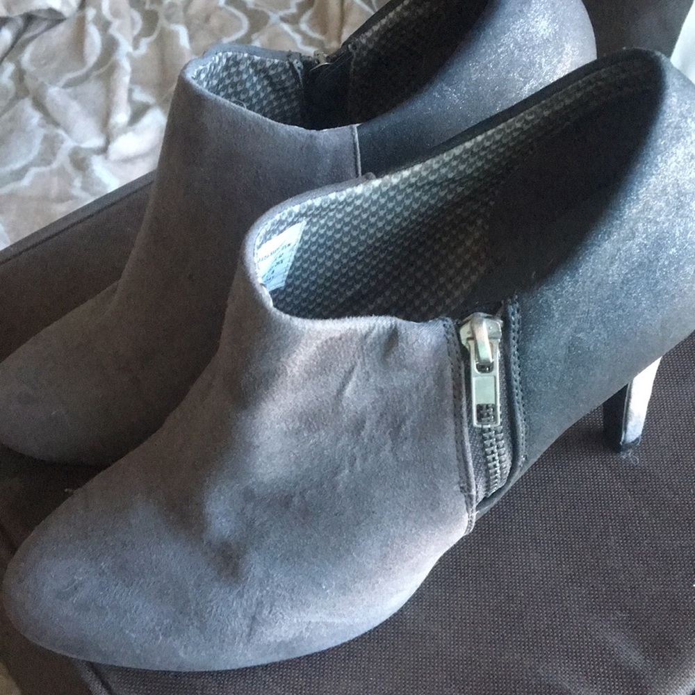 Gray booties